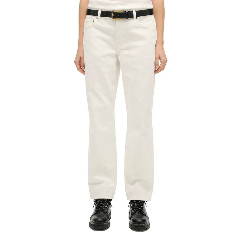 Джинсы Superdry Mid Rise Straight, белый