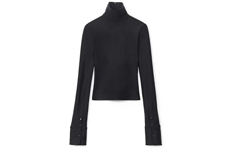 Футболка водолазка прямого кроя Alexander Wang, Black