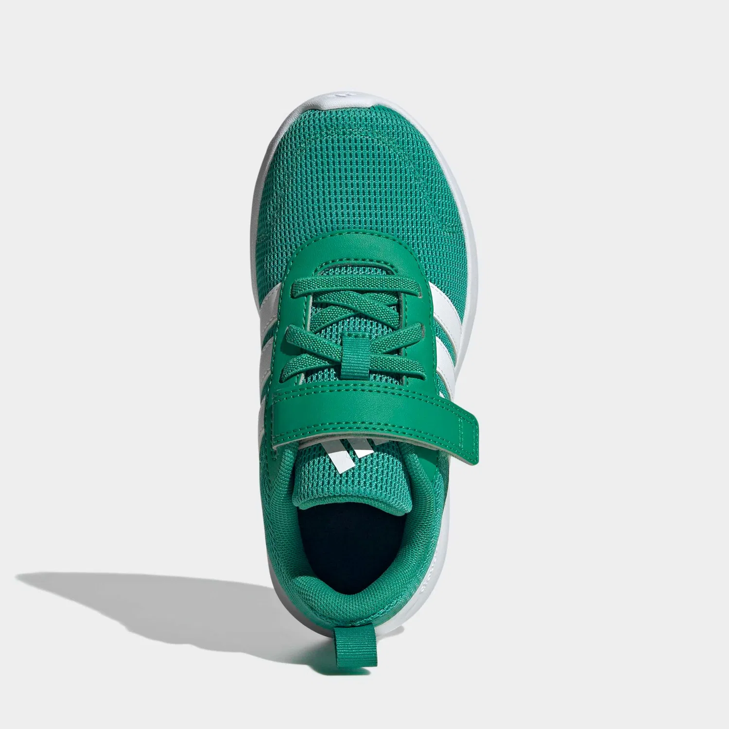 Детские кроссовки на шнурках с липучкой Adidas Sportswear, Court Green/White/Court Green — фото 4