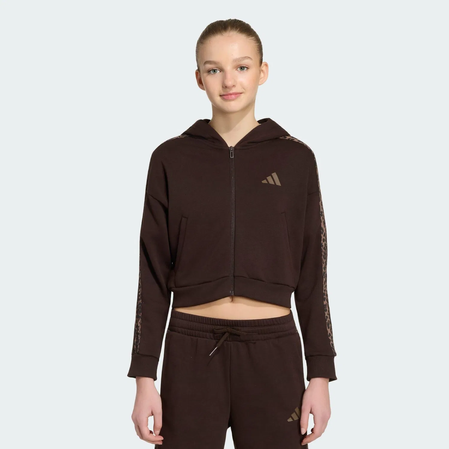 Детское худи с принтом Seasonals Animal Adidas, Dunkelbraun Bunt Brauner Ton — фото 2