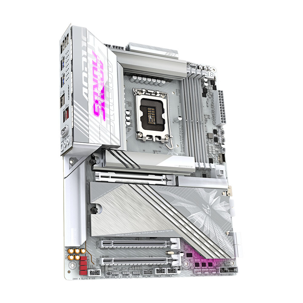 Материнская плата Gigabyte Z890 Aorus Elite X Ice, LGA1851, DDR5, Wi-Fi — фото 3