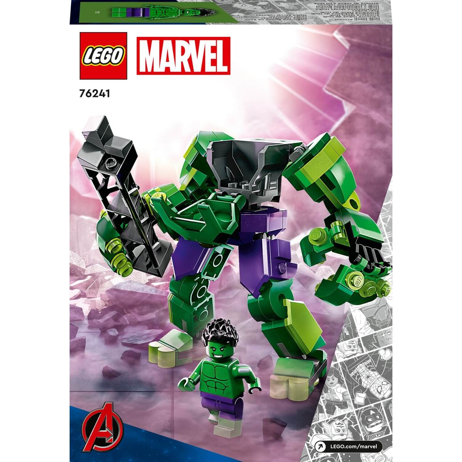Конструктор Lego 76241 Marvel Халк-робот, 138 деталей — фото 2