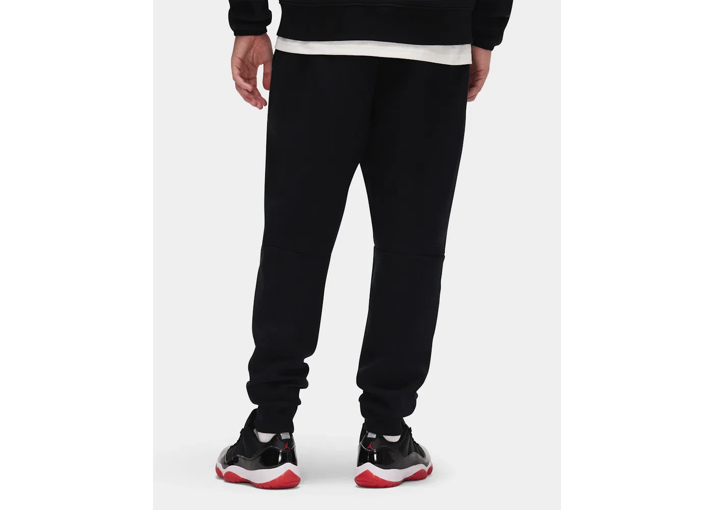 Мужские спортивные штаны из флиса с длинной застежкой-молнией Nike Joggers, Black/Black — фото 4