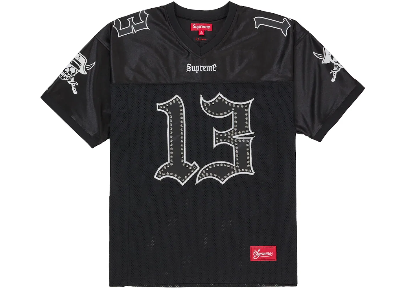 Мужская футболка-джерси с принтом b.b. Simon Football Jersey Supreme, черный