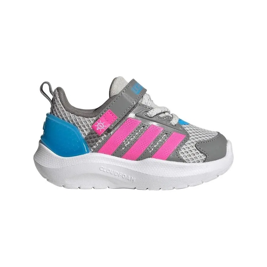 Детские кроссовки со светящейся подошвой LIGHTORAMA RNR EL I adidas, Серый