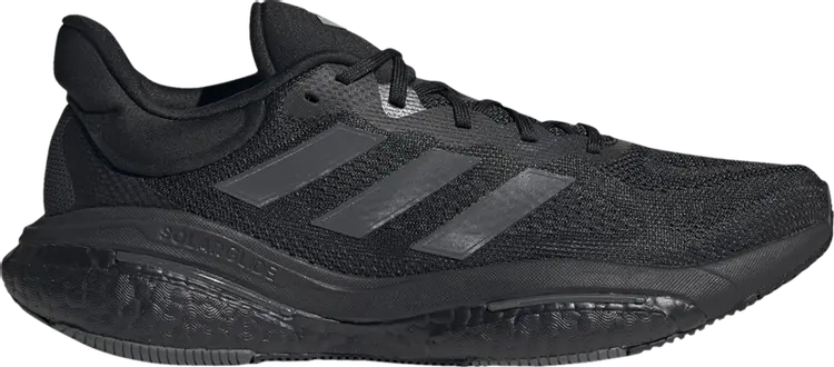 Кроссовки Adidas SolarGlide 6 'Black Carbon', черный — фото 2