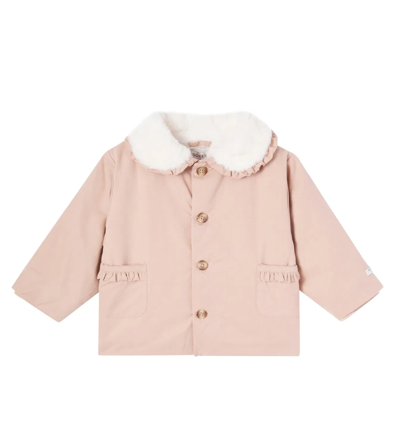 Легкая куртка из жатого хлопка Baby Tjarda Donsje, розовый