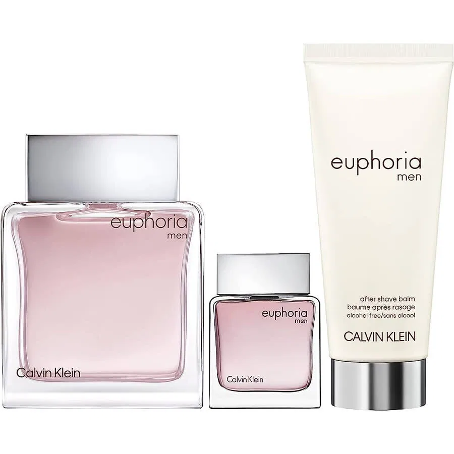 Набор парфюмерный для мужчин Calvin Klein Euphoria Men, 100 мл + 15 мл + 100 мл