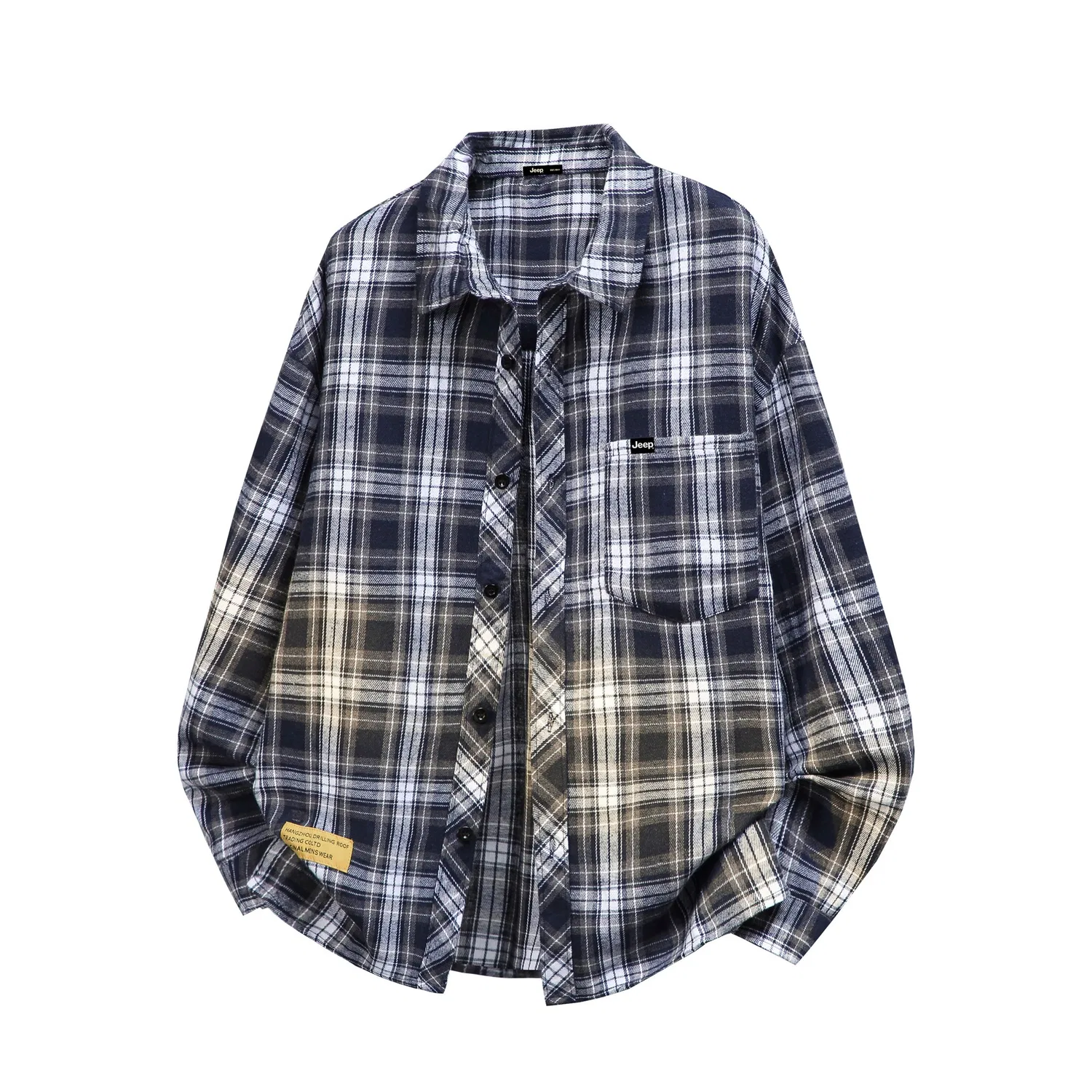 Детская рубашка в клетку Jeep Leisure Collection, Navy Blue Plaid