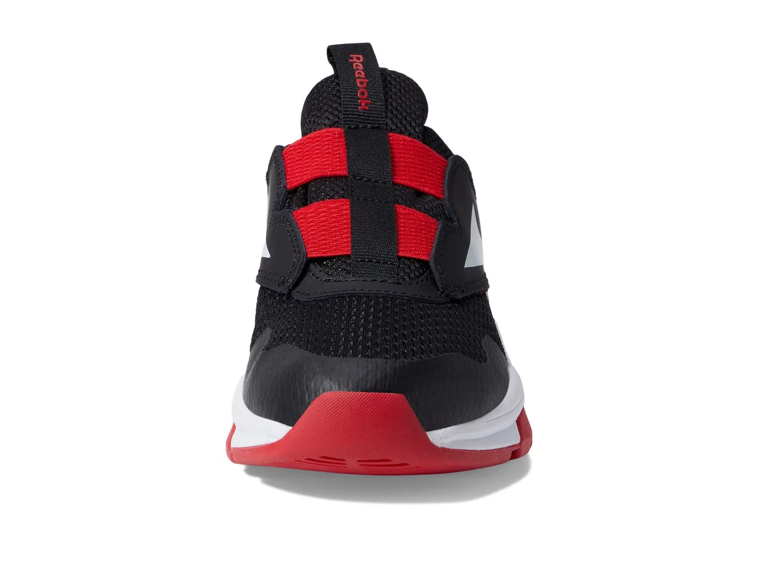 Детские кроссовки для девочек с принтом Xt Sprinter Slip on Reebok, Black White Red Vector — фото 4