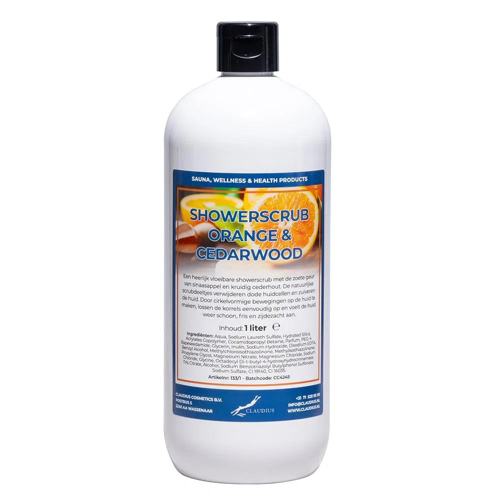 Скраб для душа Orange & Cedarwood, Claudius, 1 л, White