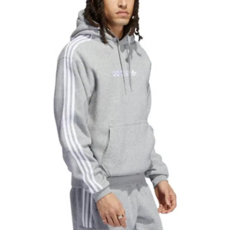 Худи с длинным рукавом Comfort 3-Stripes Adidas, серый — фото 2