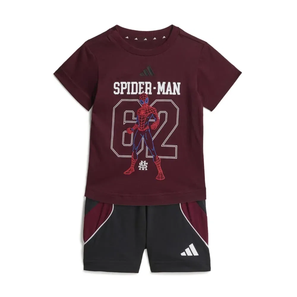 Детский комплект для девочек с принтом Marvel Spider-Man Adidas, Purple