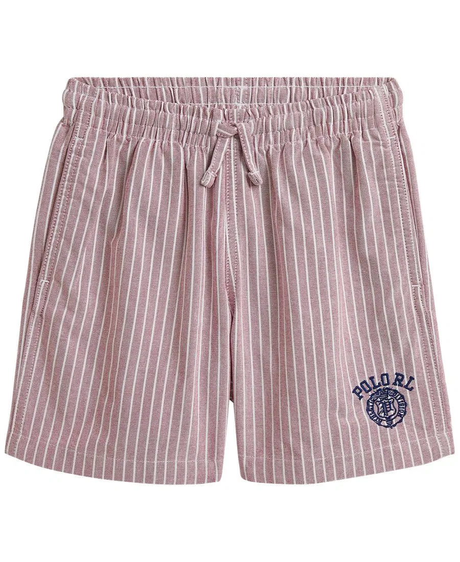 Детские шорты для мальчиков с завышенной талией Polo Ralph Lauren, Burgundy White