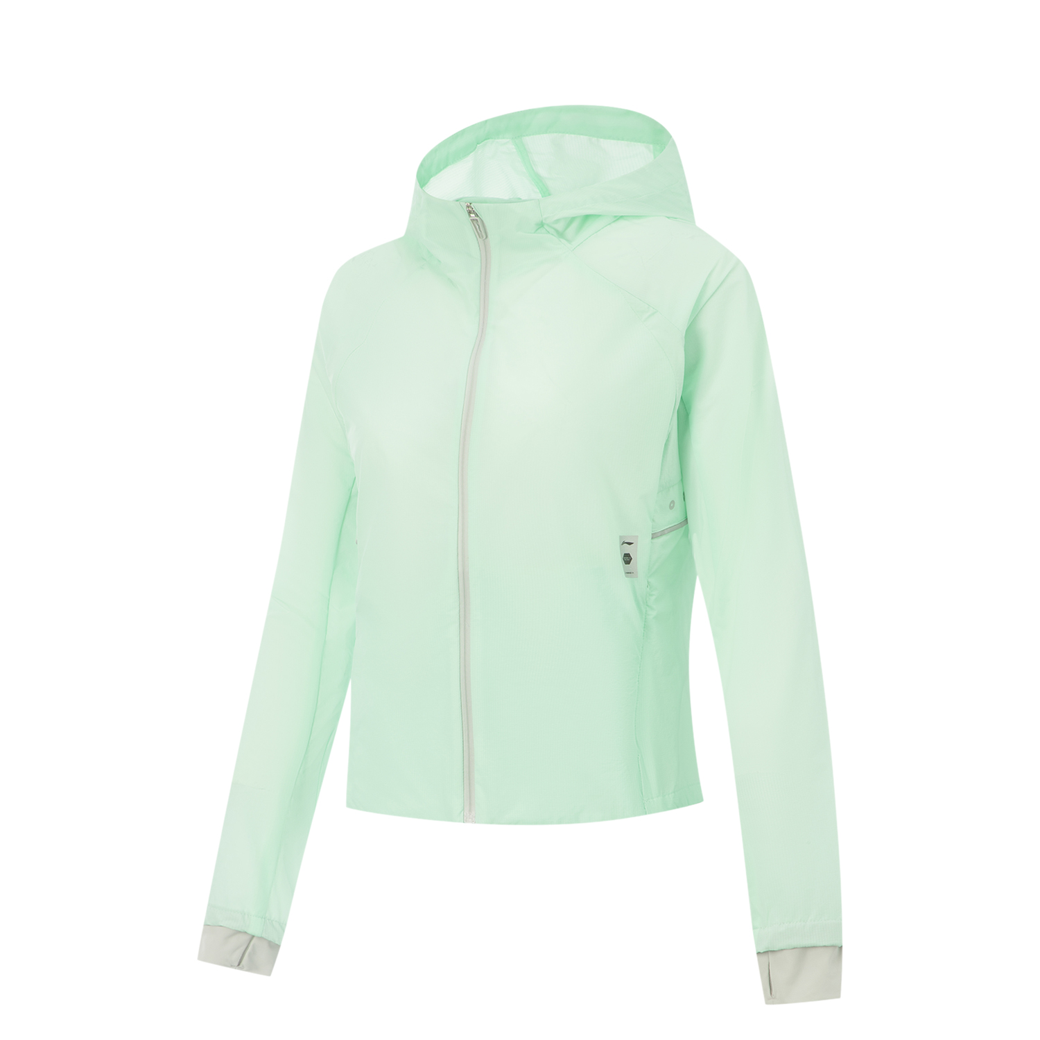 

LINING Фитнес-куртка женская светло-неоновая бирюзовая, Light Neon Turquoise