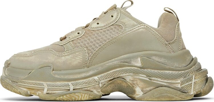 Кроссовки Balenciaga Wmns Triple S Sneaker Light Beige Faded, кремовый — фото 3