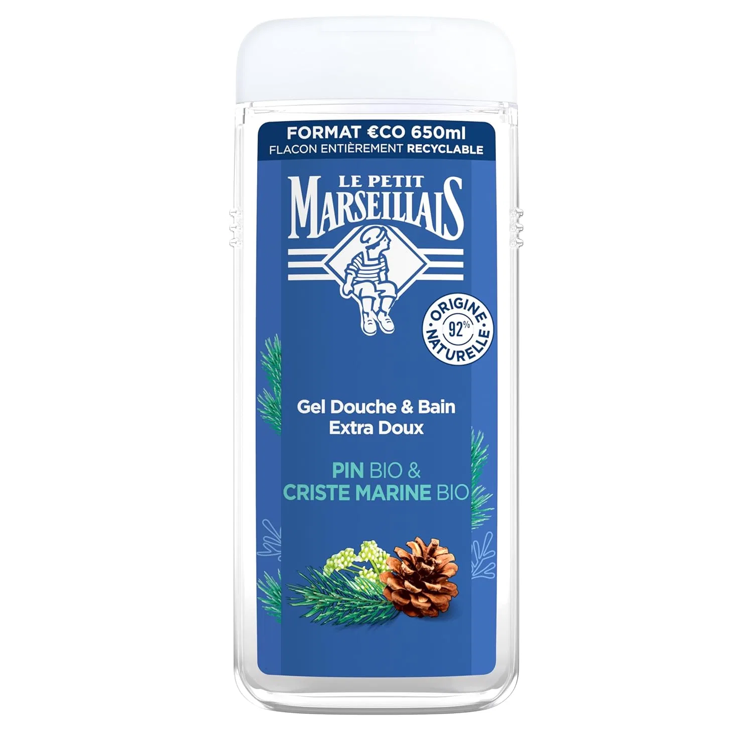 Гель для душа Экстра Мягкий Organic Pine & Criste Marine, Le Petit Marseillais, 650 мл