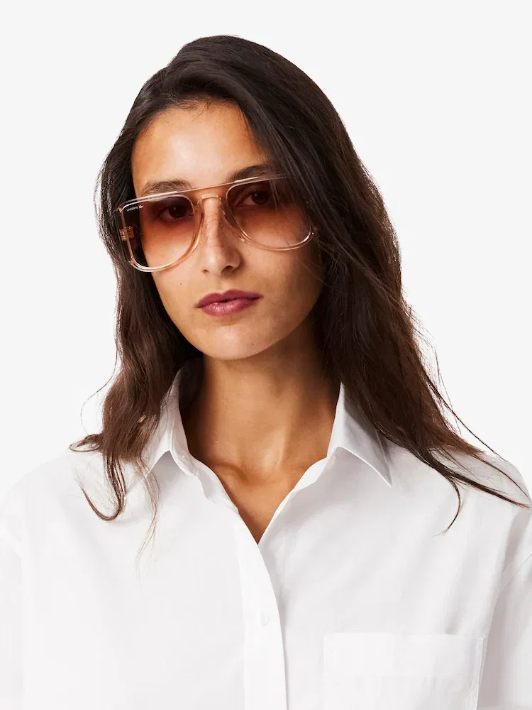 Рубашка LACOSTE Over Size Poplin Shirt, оверсайз, Black — фото 2