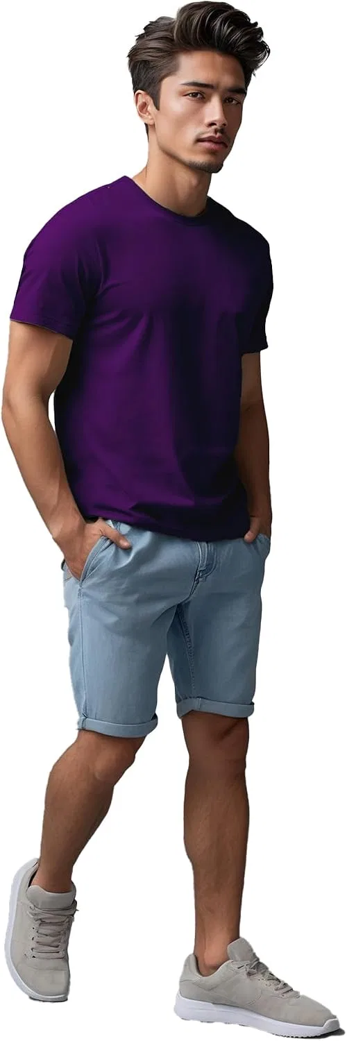 Унисекс футболка из органического хлопка Classic Fit T-shirt Arventur, Purple