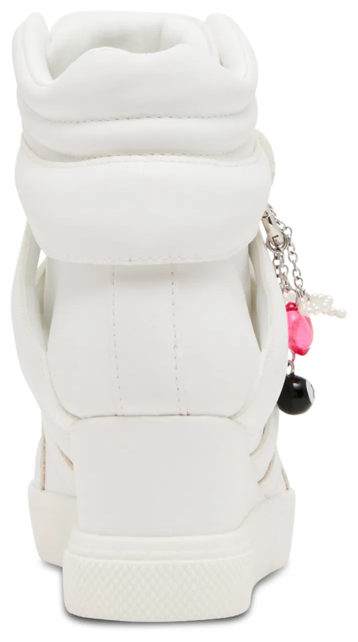 Детские кроссовки-сникеры на танкетке JMAVIS Steve Madden, White — фото 3