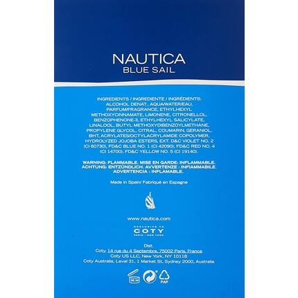 Туалетная вода Nautica Blue Sail для мужчин спрей 100 мл — фото 3