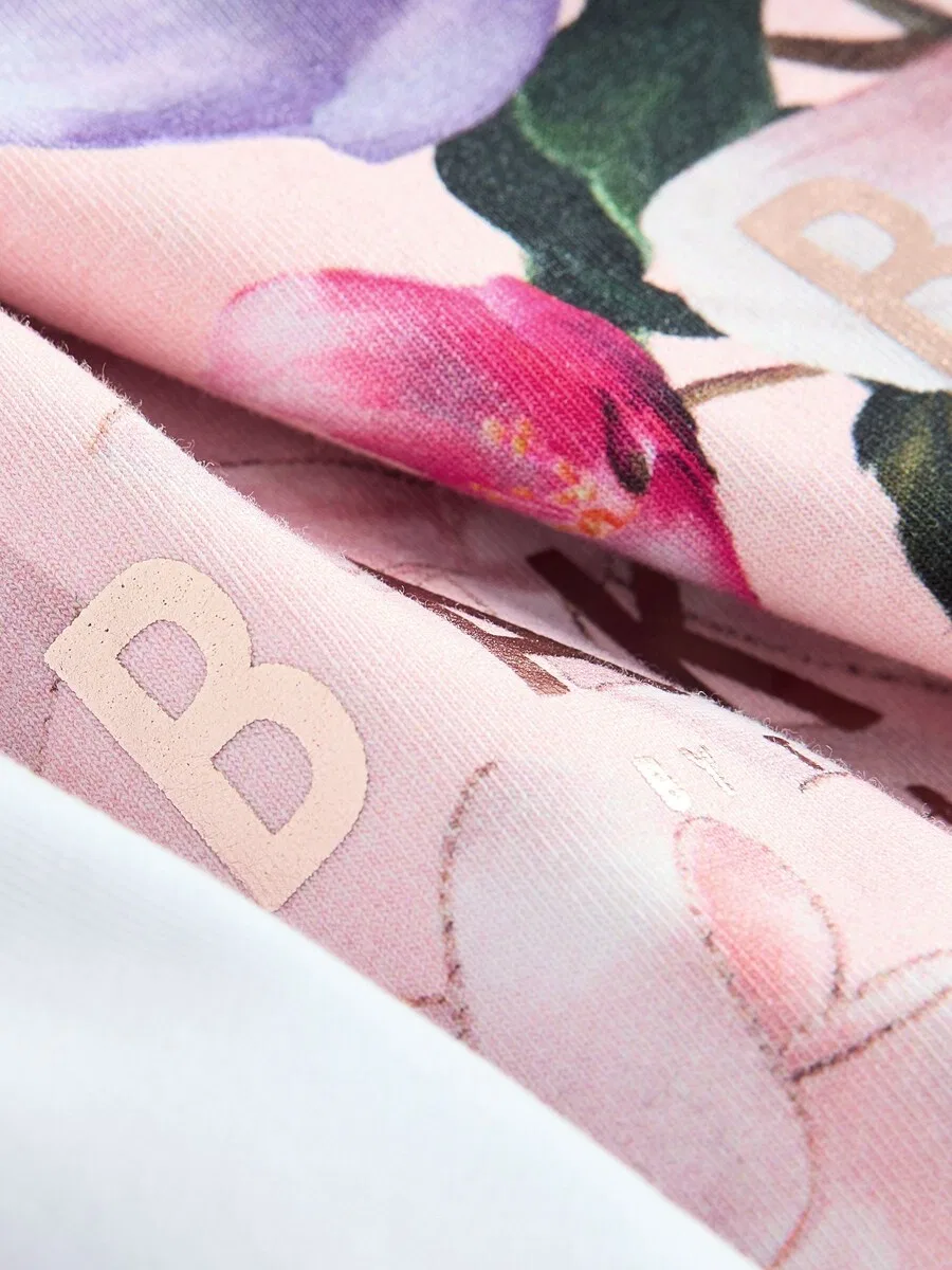 Топ Baker by Ted Baker, цвет розовый, белый — фото 4