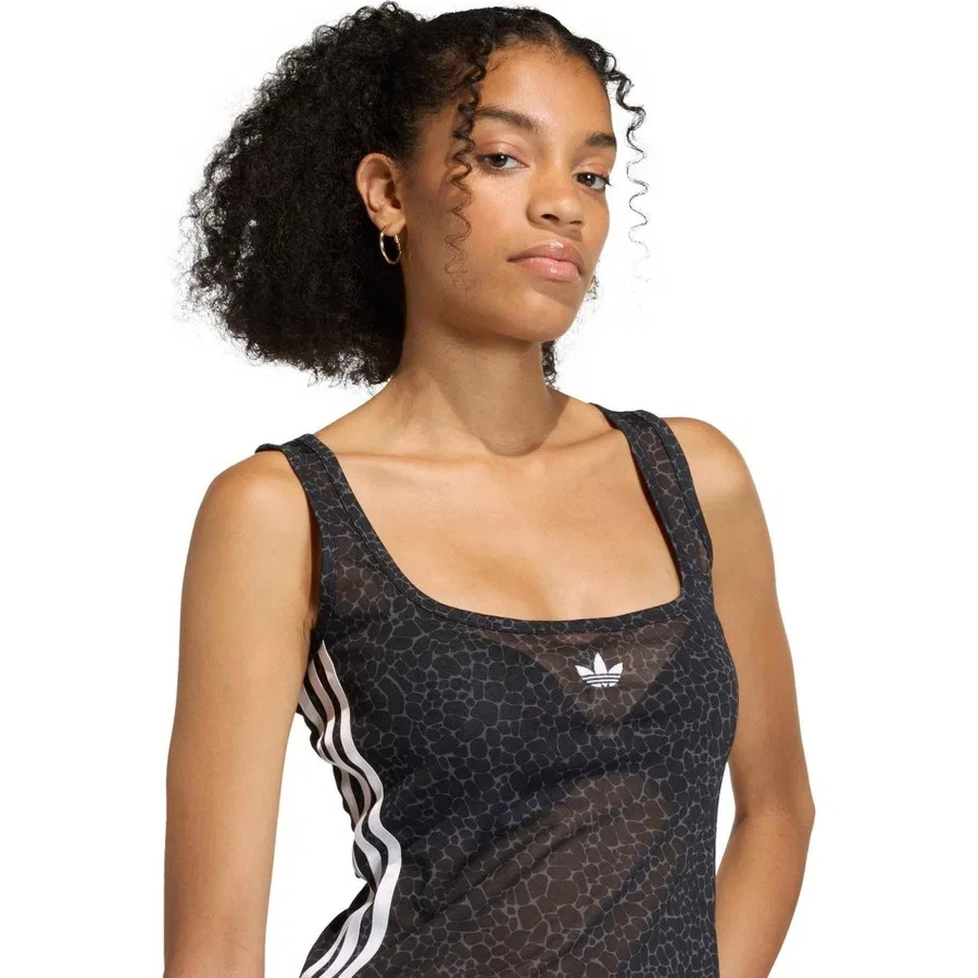 Женский топ-майка Aop Tank Top adidas, Черный — фото 2