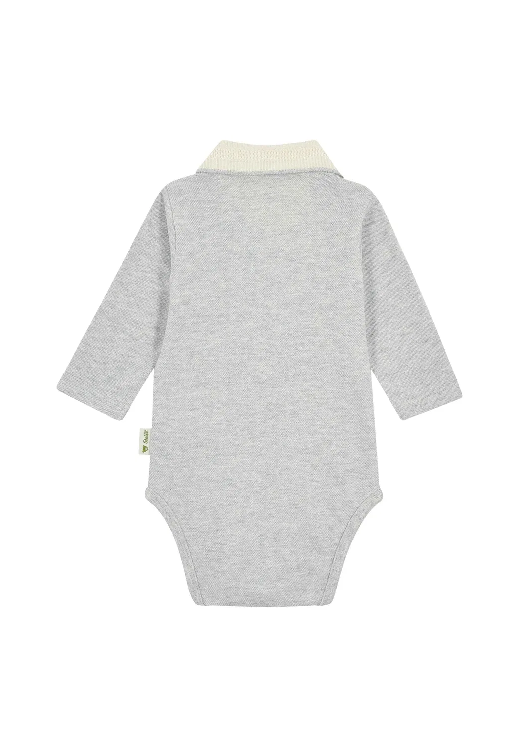 Здоровье младенцев (Body langarm baby wellness) - боди Steiff, Harbor Mist Melange — фото 2