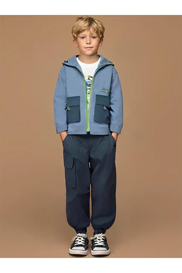 Детские брюки для мальчиков с эластичным манжетом Lucan Minojoy, Navy Blue