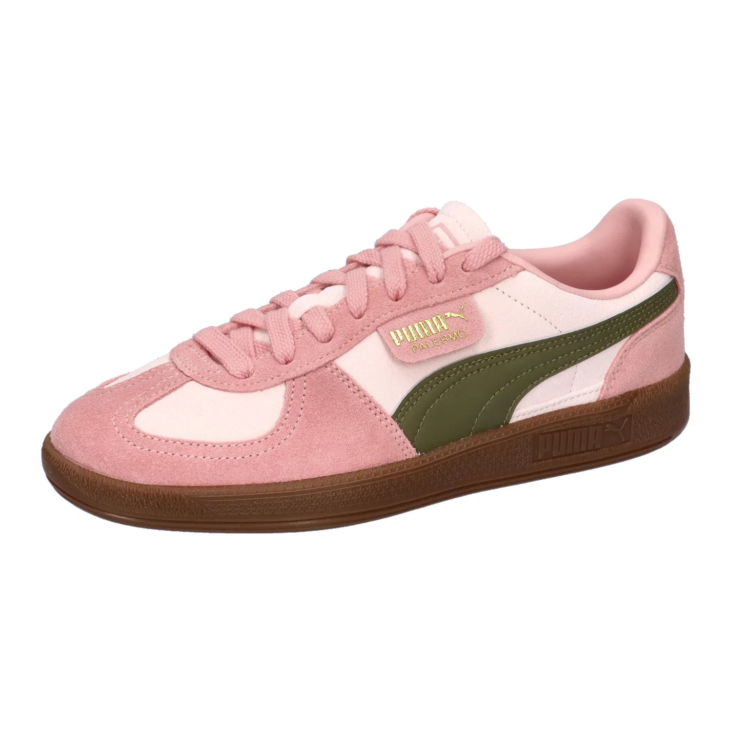 Детские кроссовки с T-Toe конструкцией Palermo Puma, Rosa Olivgrun Magentapink