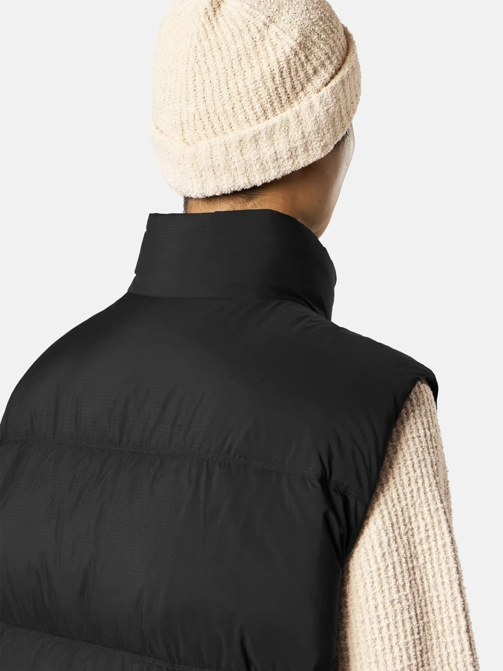 Мужской пуховой жилет Stone Island Lightweight With Zip Pockets, черный — фото 4
