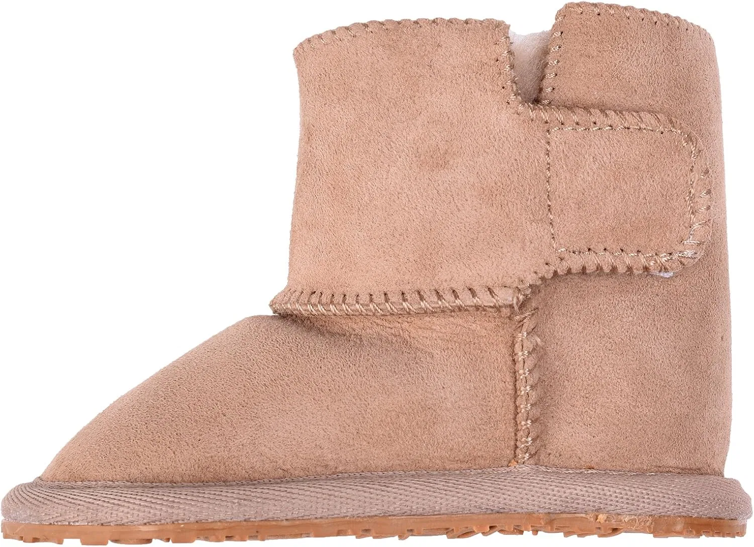 Детские сапоги из овчины с гибкой резиновой подошвой Lambland, Camel — фото 2
