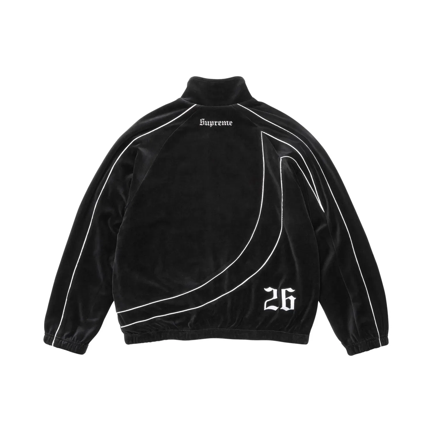 Куртка велюровая Supreme x Umbro, Черный — фото 2