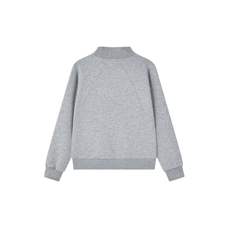 Детская толстовка с воротником-стойкой, Under Armour, Heather Gray — фото 3