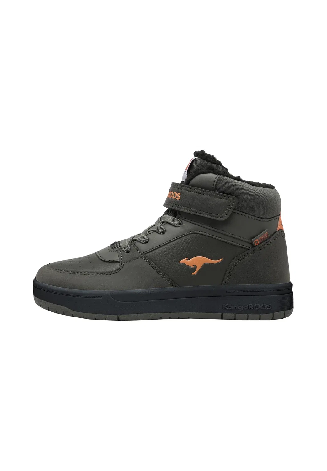Кроссовки Bound mid унисекс - обувь для скейтбординга Kangaroos, Military Green Flame