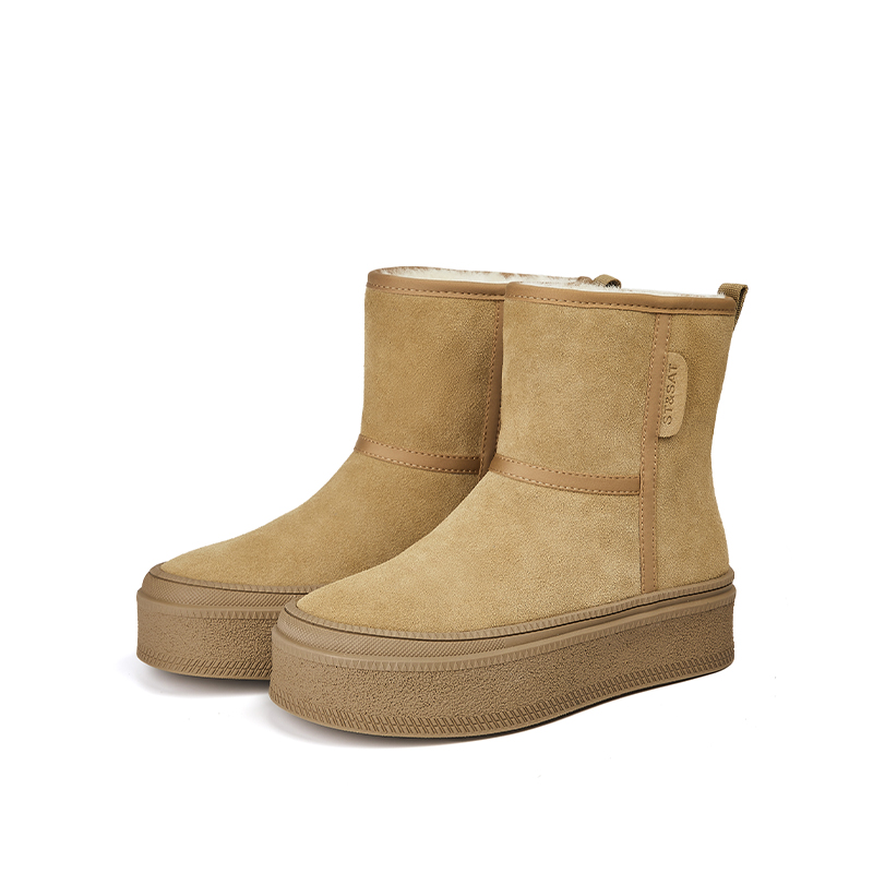 ST&SAT Женские короткие снегоходы устойчивые к истиранию цвет хаки, цвет Khaki — фото 4