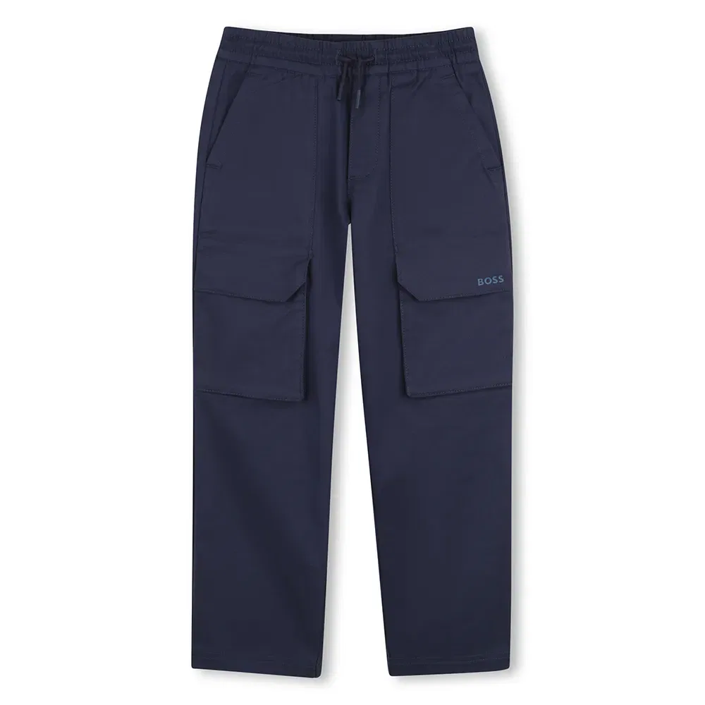 Детские брюки карго для мальчиков J52913 BOSS, Blue