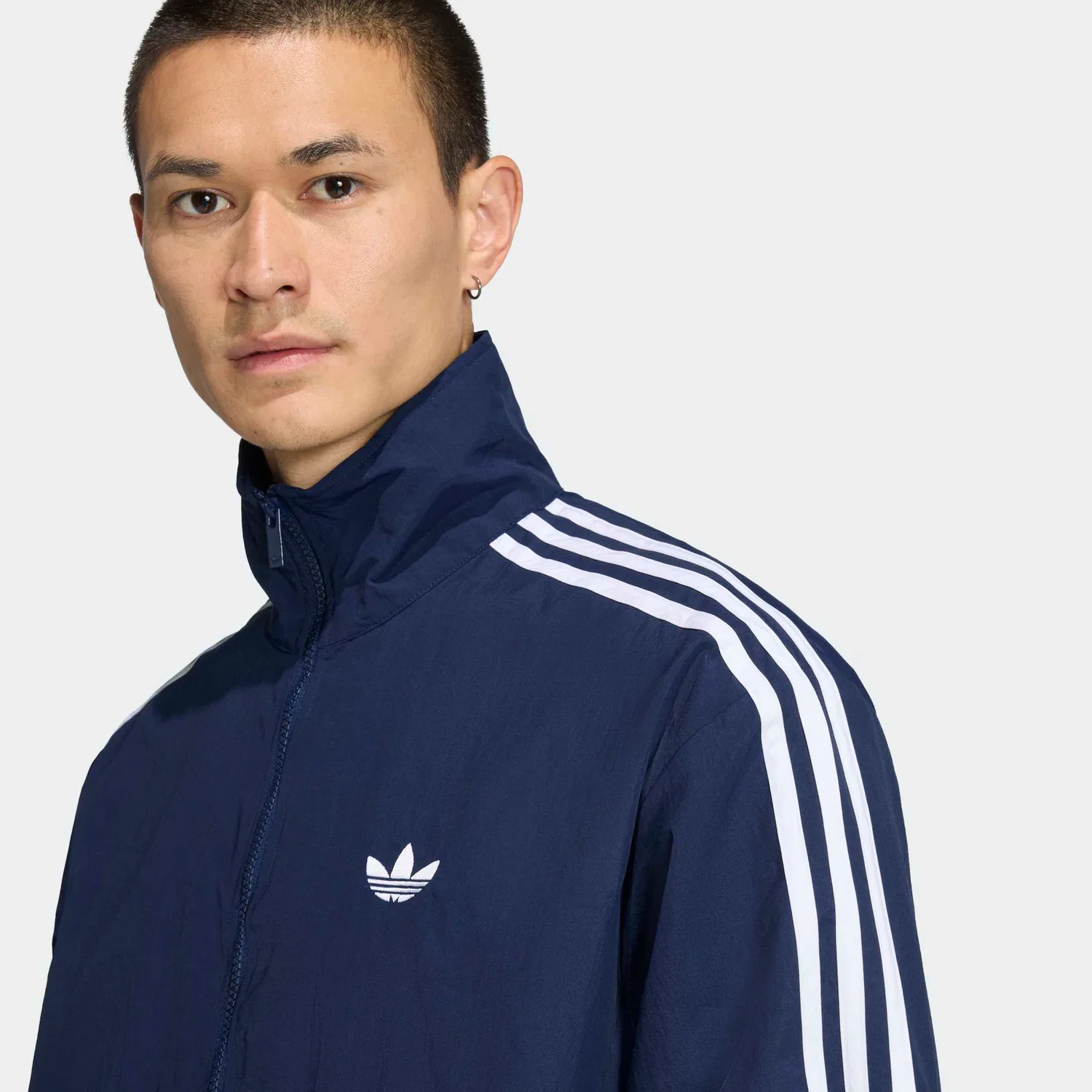 Мужская тренировочная куртка с воротником-стойкой Firebird Woven Track Adidas Originals, Night Indigo — фото 3