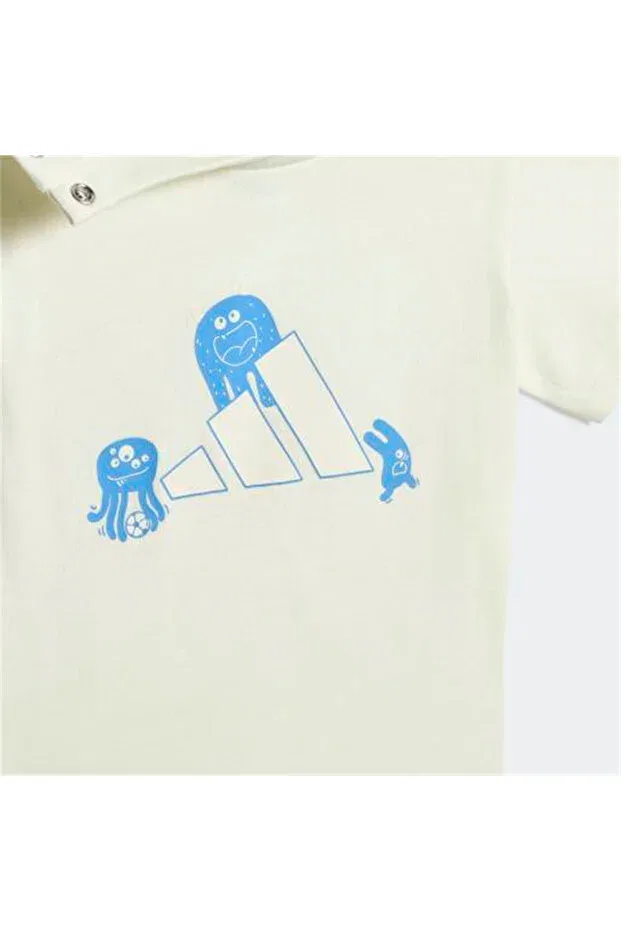 Детская футболка с принтом I tirons t t-shirt Adidas, Owhite — фото 4