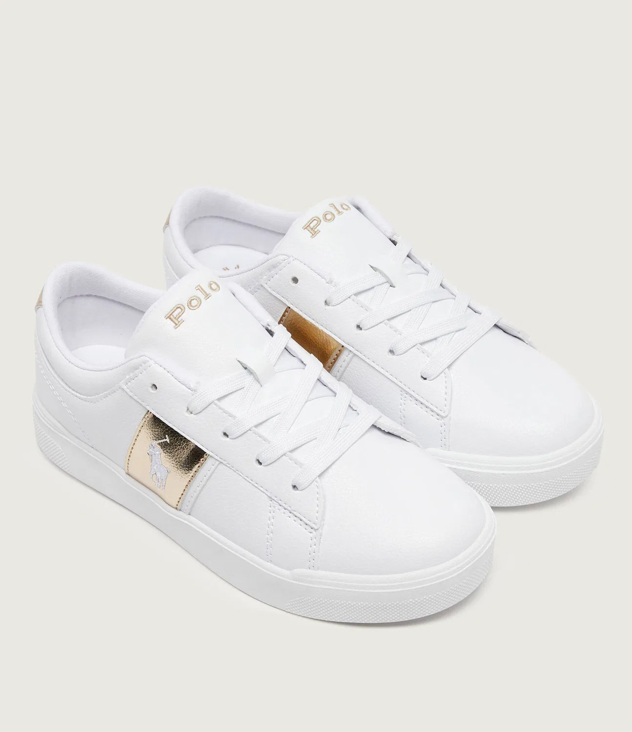Кеды Frazier Polo Ralph Lauren, Bianco — фото 4