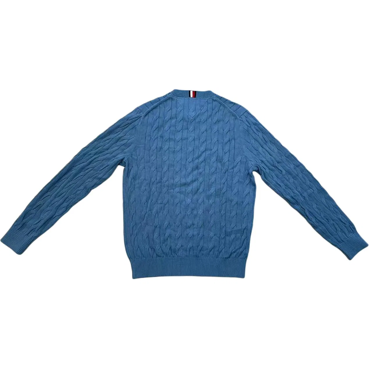 Мужской свитер с круглым вырезом Haze Blue Tommy Hilfiger — фото 3