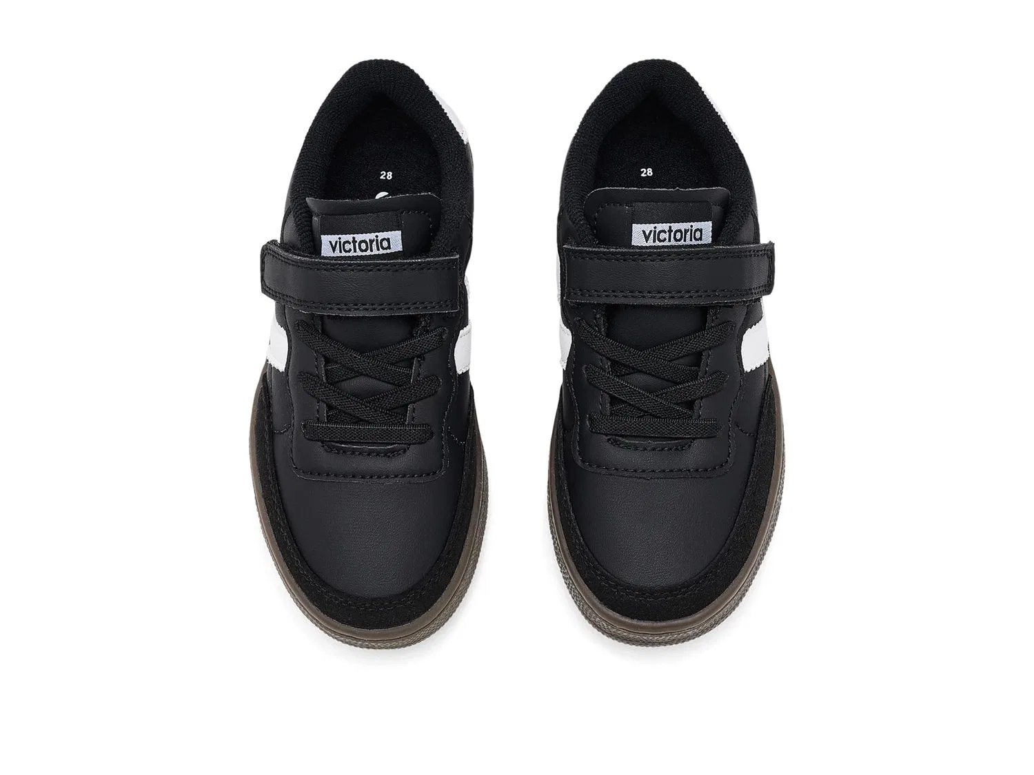 Кроссовки Oslo Leather Effect (для малышей, маленьких и больших детей) Victoria Kids, Negro — фото 3
