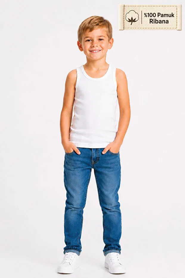 Детское белье для мальчиков хлопковое комплект 5 штук Biyokids, White 2013