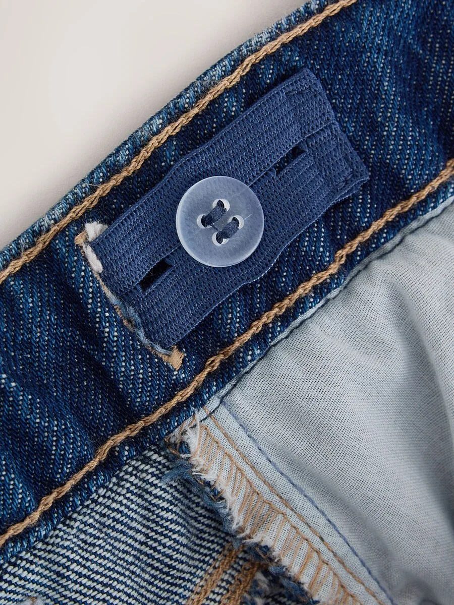 Джинсы Next Wide leg Jeans синего цвета — фото 3