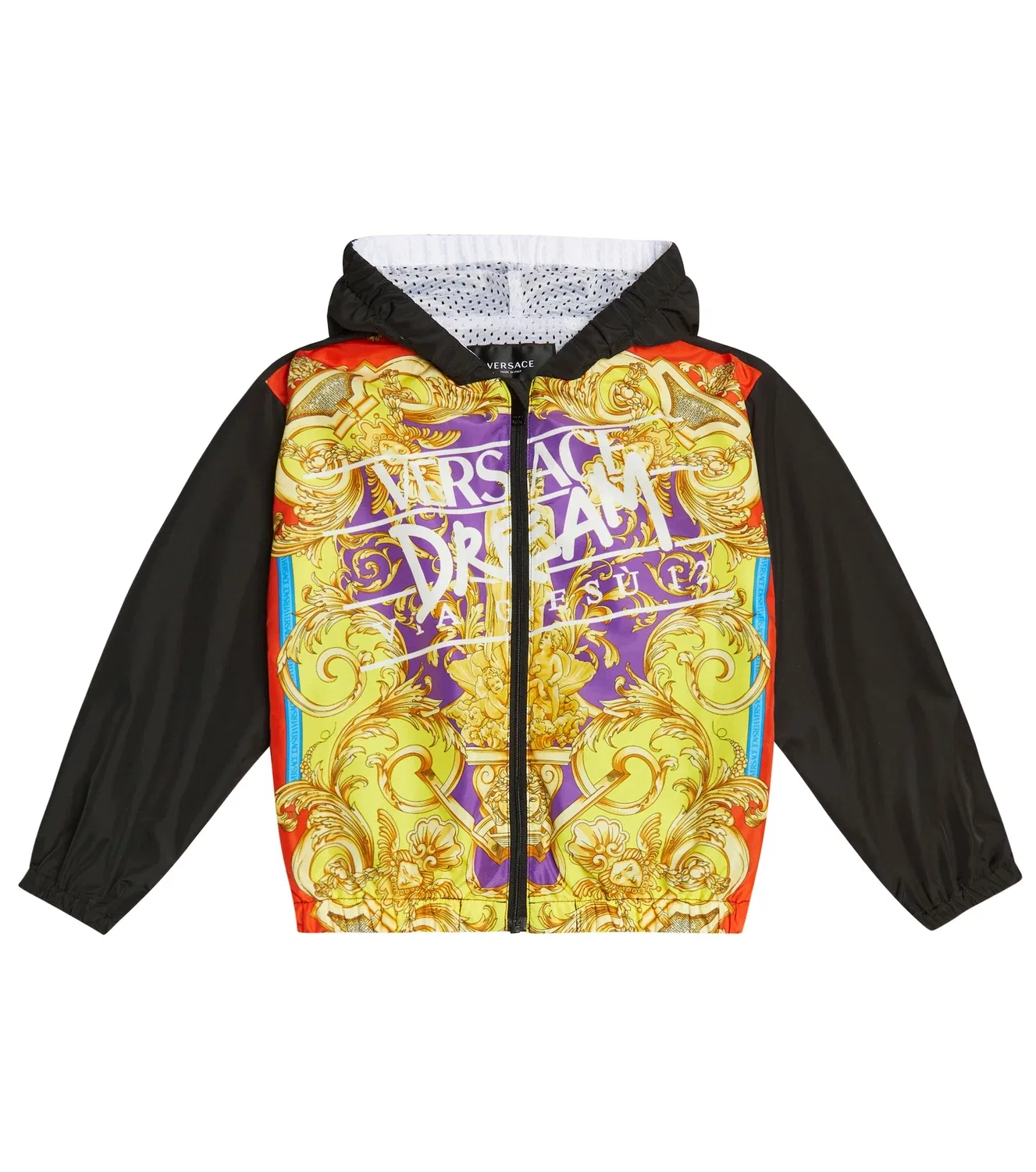 Куртка с принтом Versace Kids, мультиколор