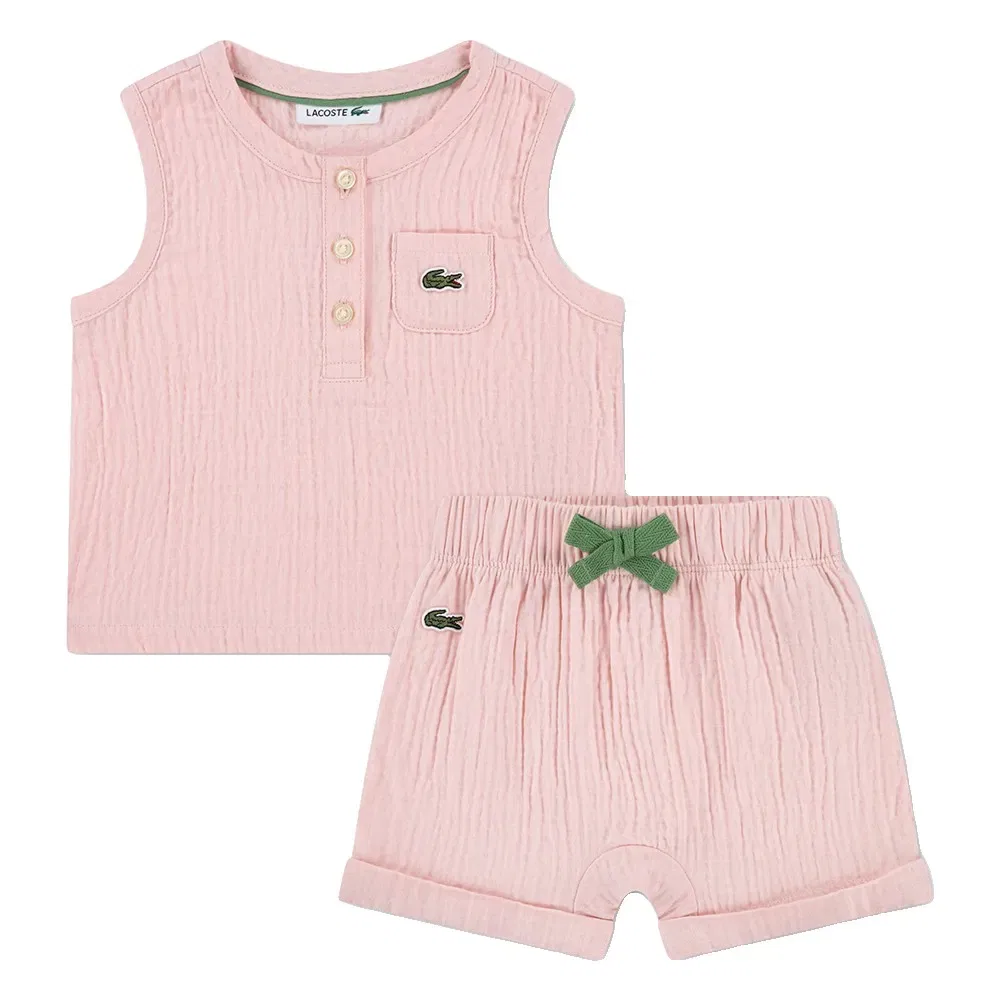 Брюки Lacoste Kids, розовый