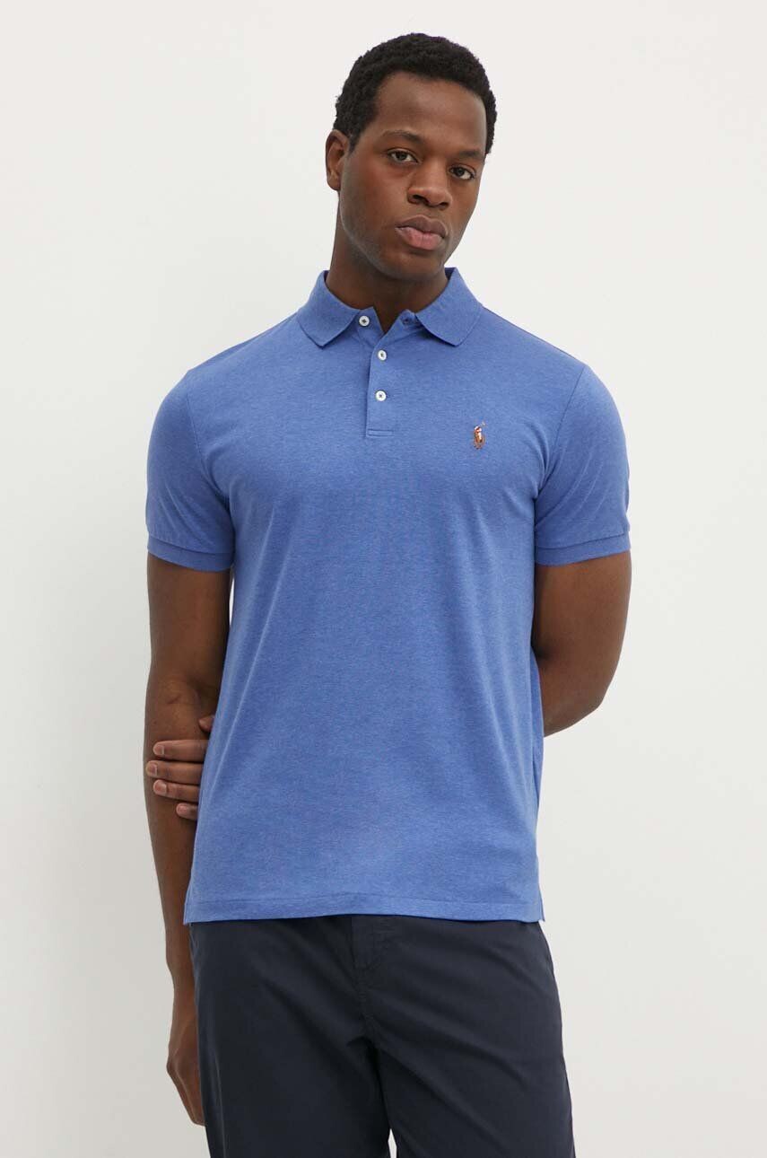 

Хлопковое поло Polo Ralph Lauren, синий