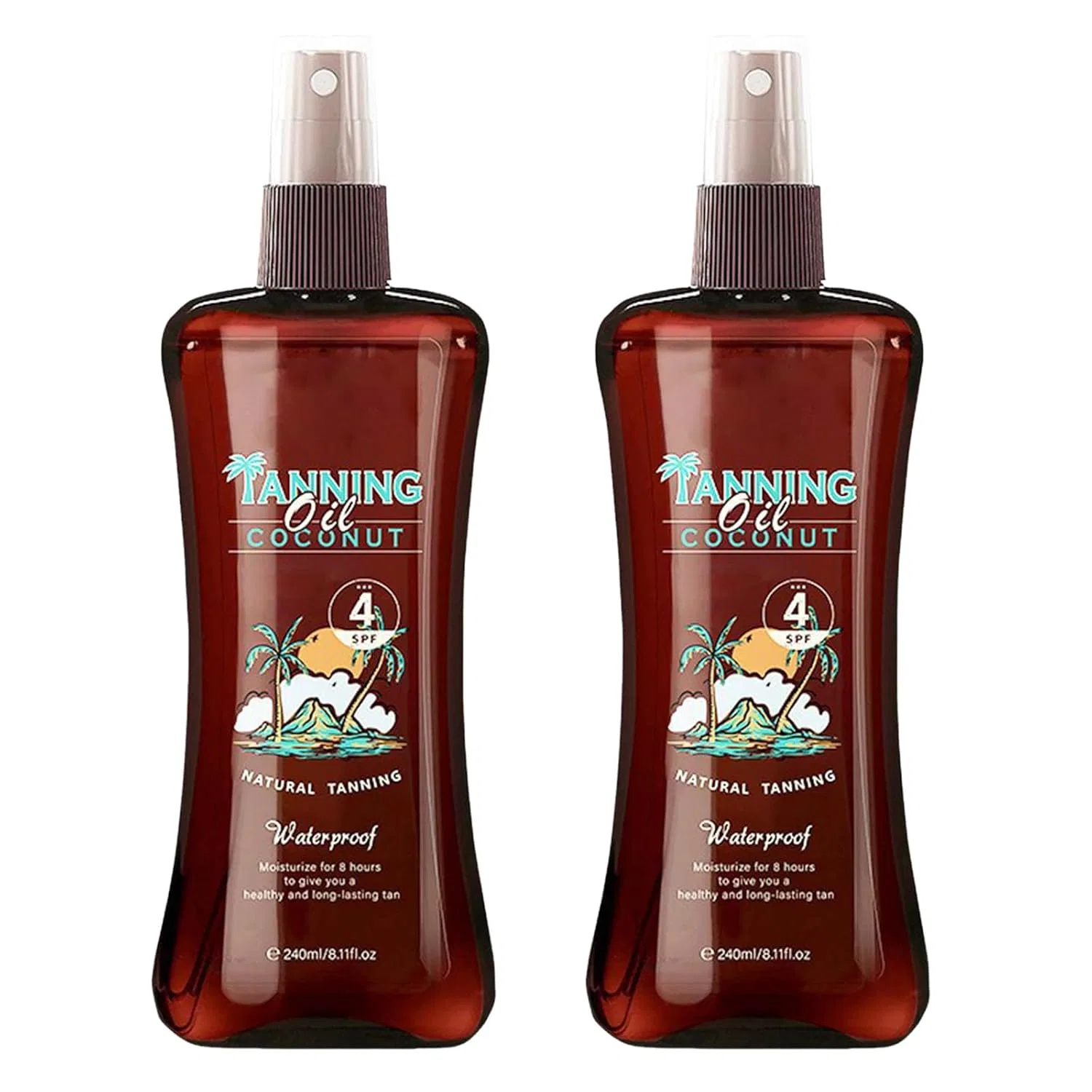 Масло для загара Body Oil с кокосовым маслом и маслом какао, Generisch — фото 3