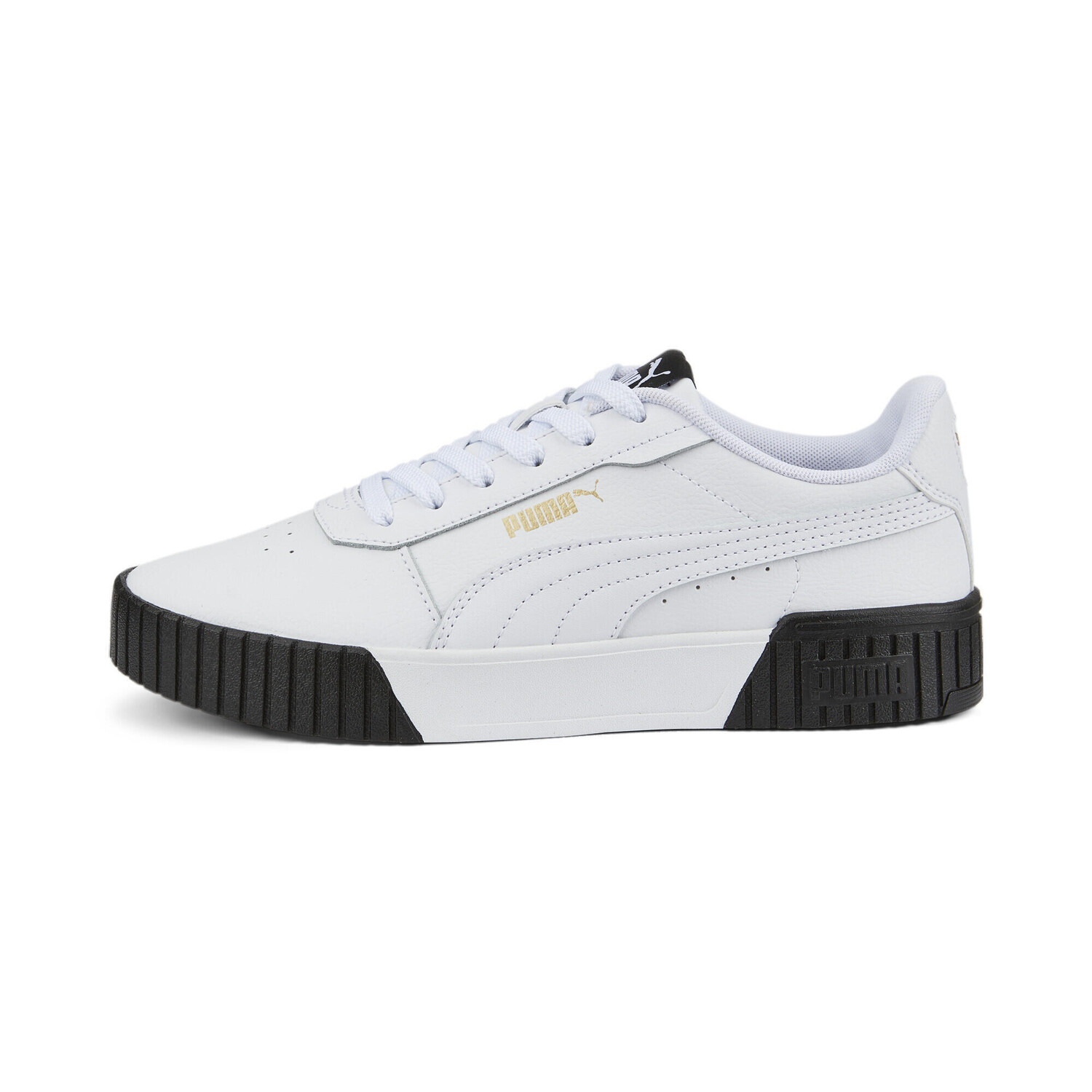 Кроссовки Carina 2.0 женские PUMA, белый/золотой/черный — фото 4