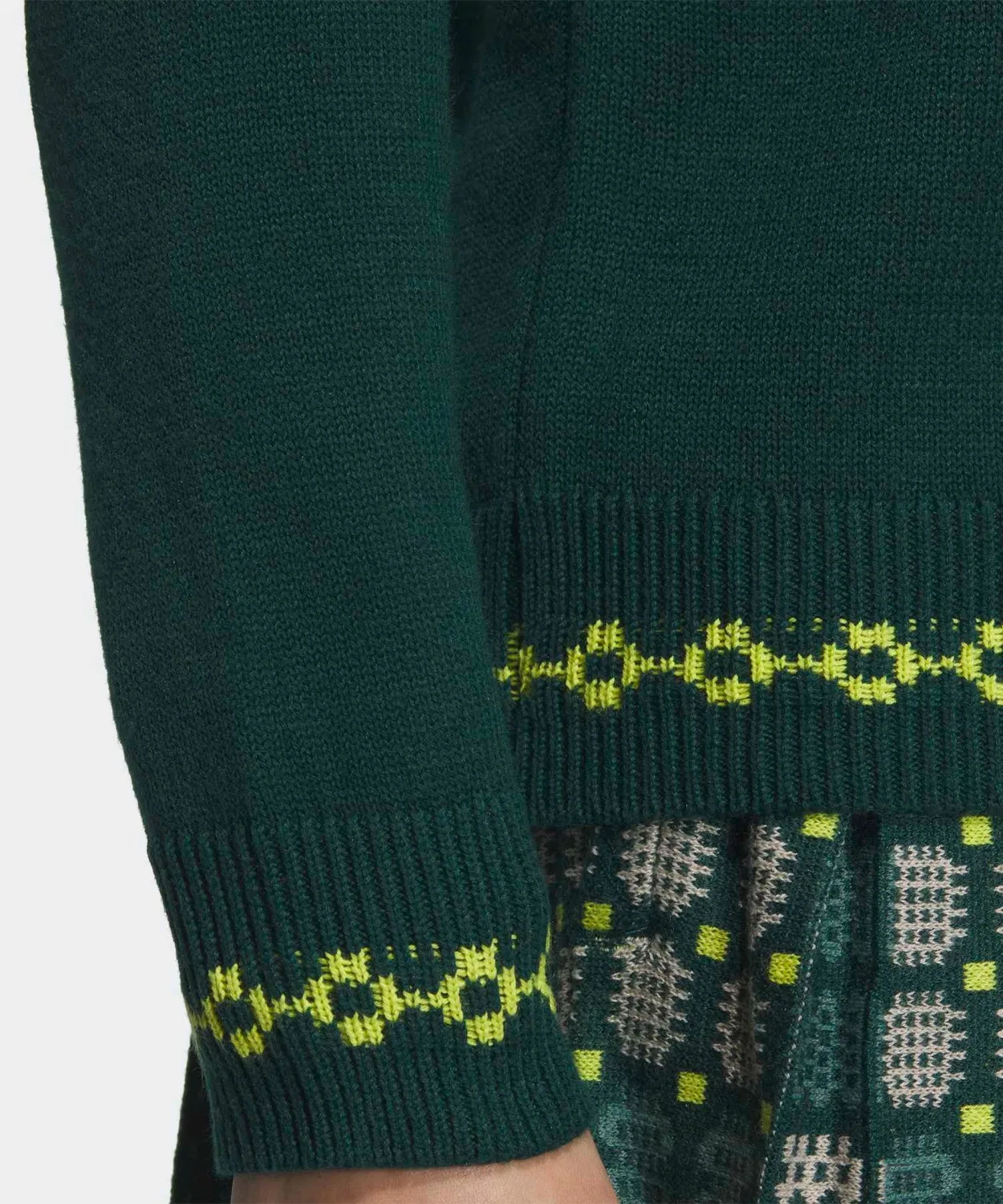 Женский свитшот с длинным рукавомTraditional Pattern Adidas, Green — фото 4